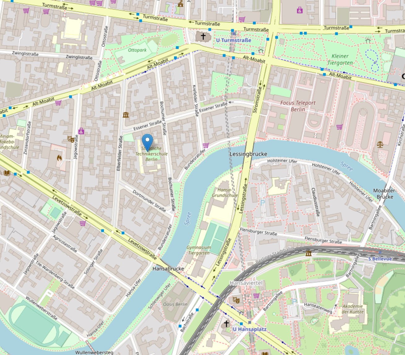 Lageplan STB - OpenStreetMap