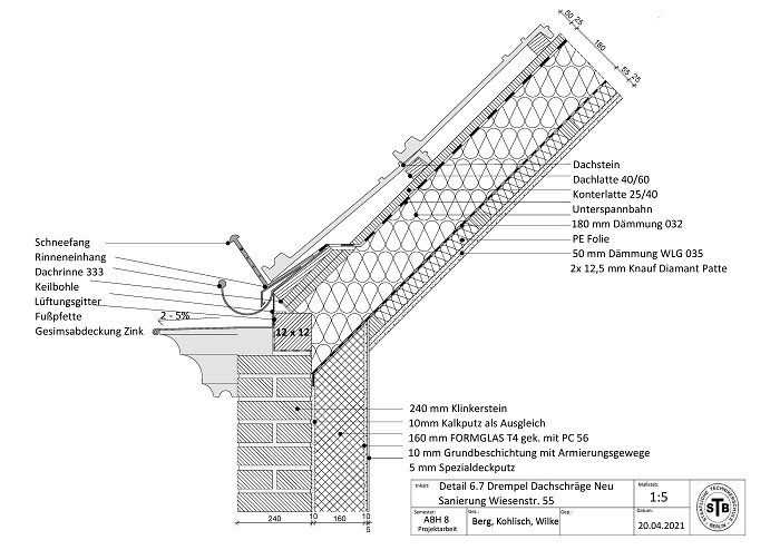 Detail 6.7 Drempel Dachschräge Neu